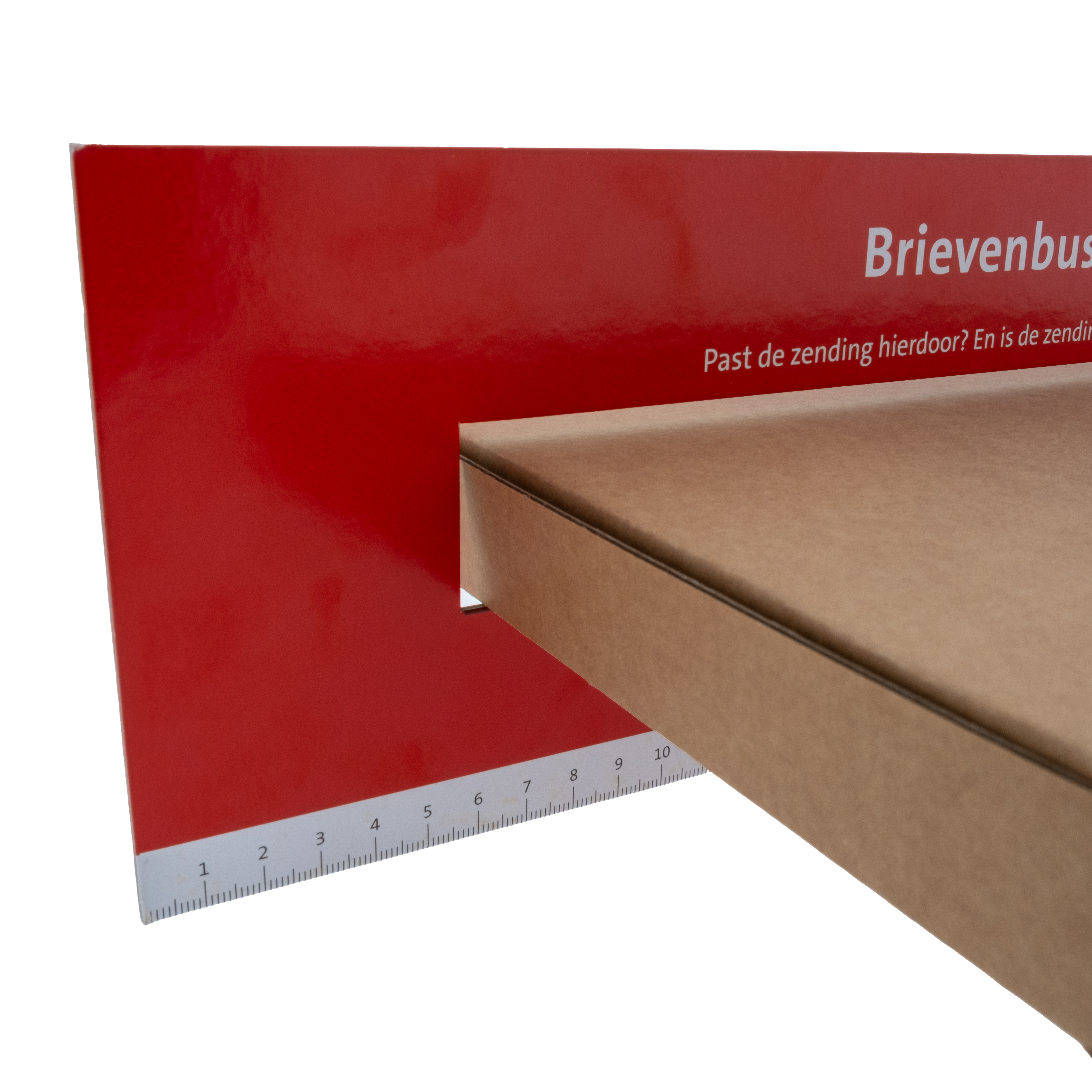 Brievenbusdoos A5+ Bruin Enkelgolf 25x16x2,5cm