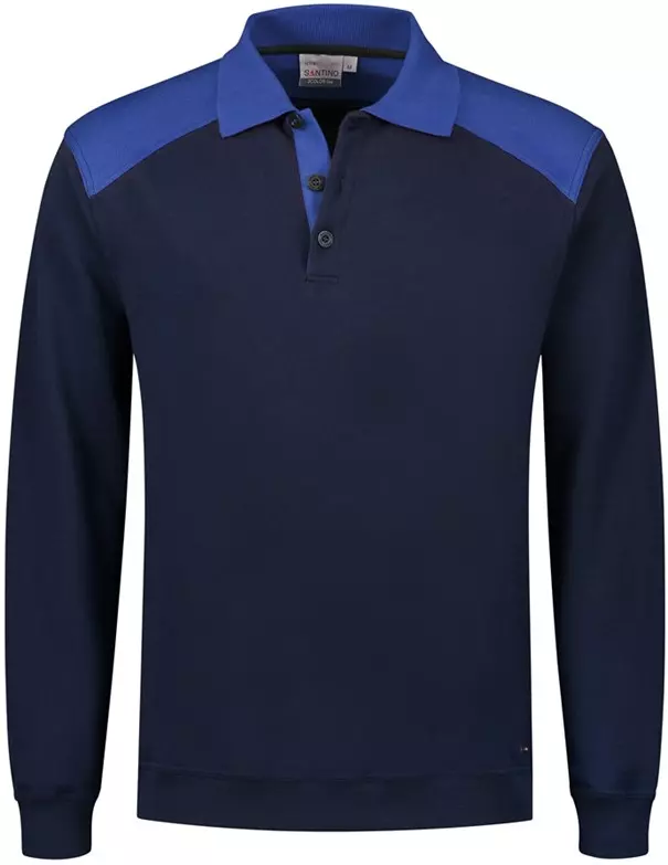 Polosweater marine/kobalt Tesla