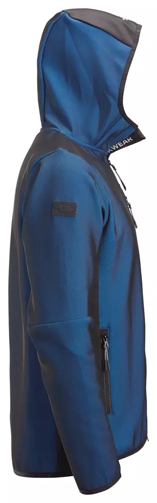 Hoodie Flexiwork tussenlaag blauw/zwart 8044