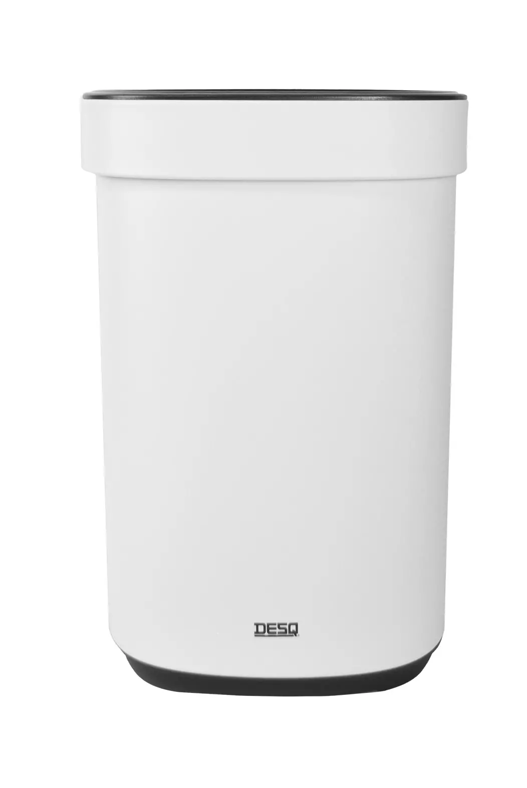 Afvalbak 20 Liter Metaal - Wit/Zwart - Desq