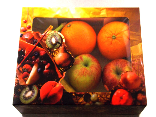 Fruitdoos venster 330x260x75mm (doos à 50st)