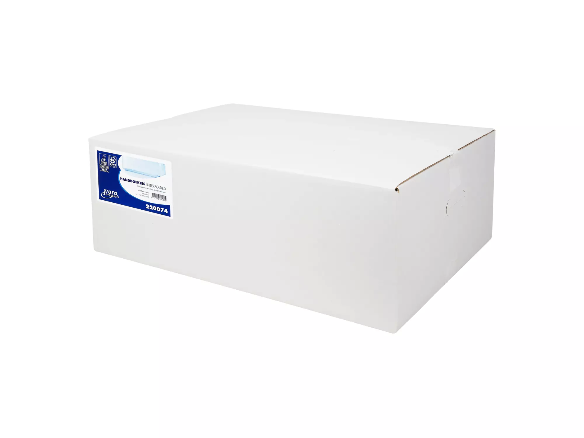 Papieren Handdoekjes Interfold 42x22cm 3-laags Wit Volle Doos