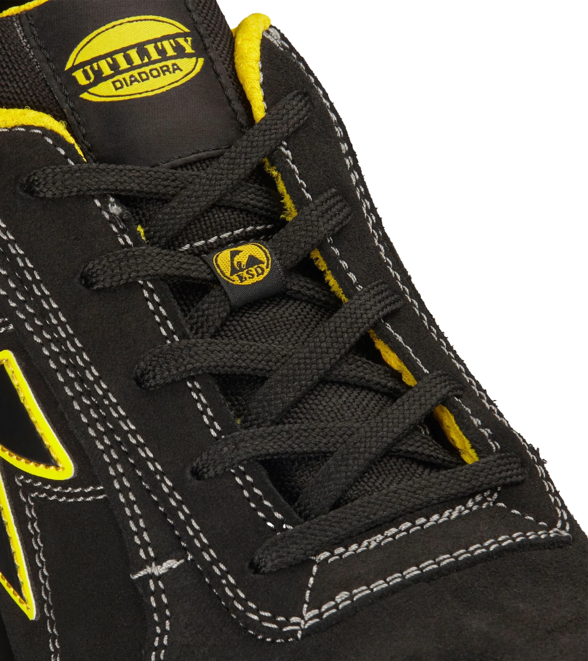 Diadora Run Net Airbox Low S3 veiligheidsschoen Zwart/Geel