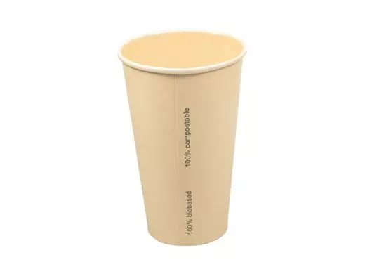 Milkshake beker Bamboe karton/PLA 660ml Ø90mm