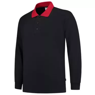 Polosweater marine/rood PSC-280