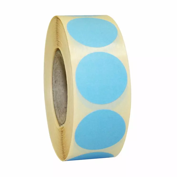 Etiket Rond Ø25mm Blauw Permanent 1000 stuks