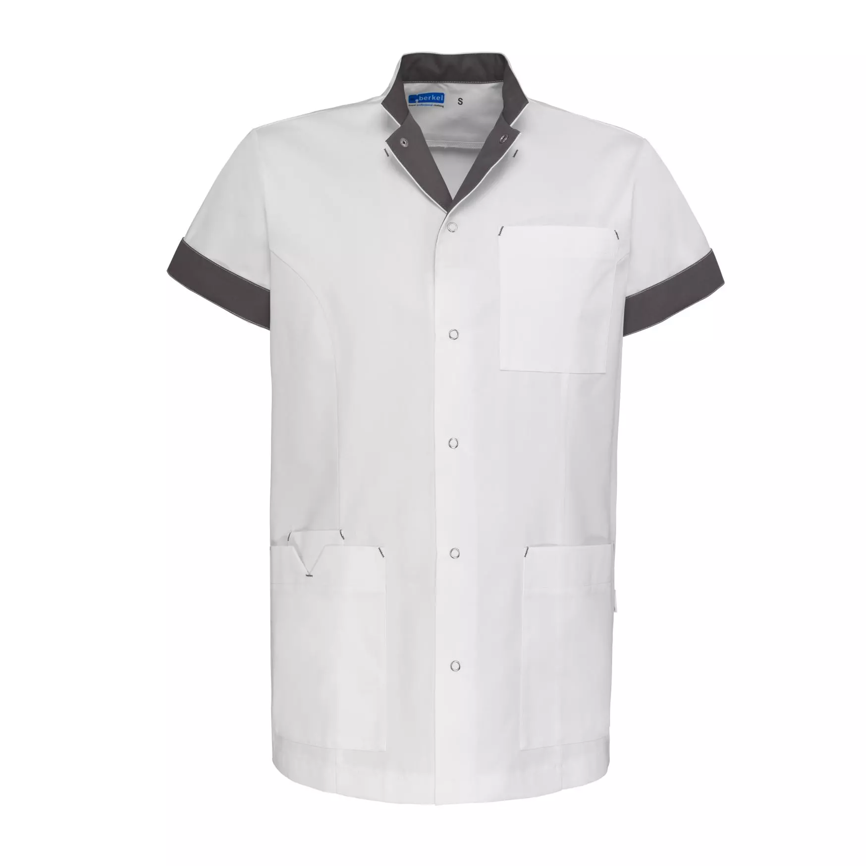 Zorgjas Jaimy Wit/Grijsbruin De Berkel Unisex Voorkant