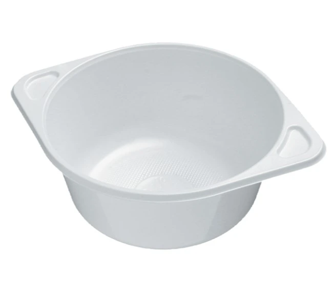 Plastic soepkom met oor 350ml Wit