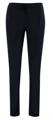 Pantalon Enza taillekoord zwart