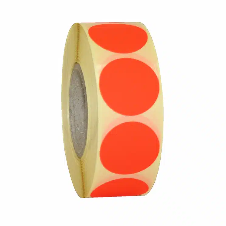 Etiket Rond Ø25mm Rood Permanent 1000 stuks