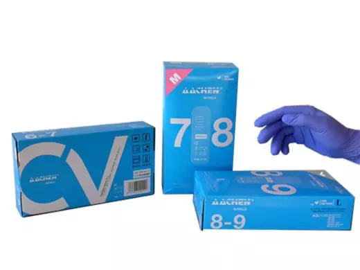 Nitril Handschoen Poedervrij Blauw Maat XL Aachen