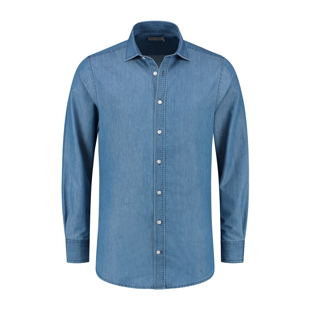 Santino Shirt Felix Washed Denim