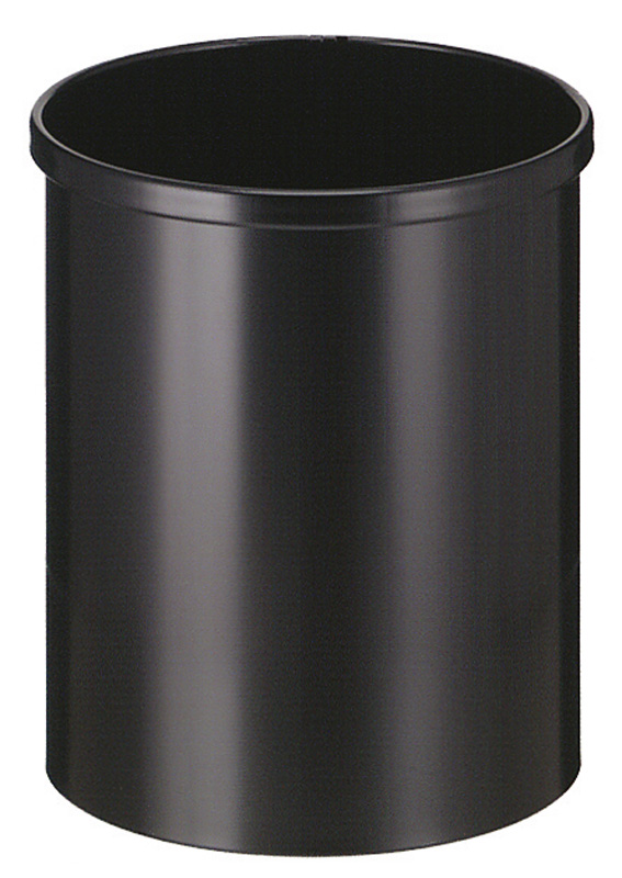 Papierbak rond Ø255mm 15 liter zwart