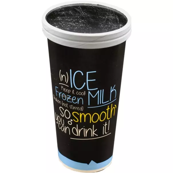 Deksel karton+PE Milkshakebeker ICE is (N)ICE serie