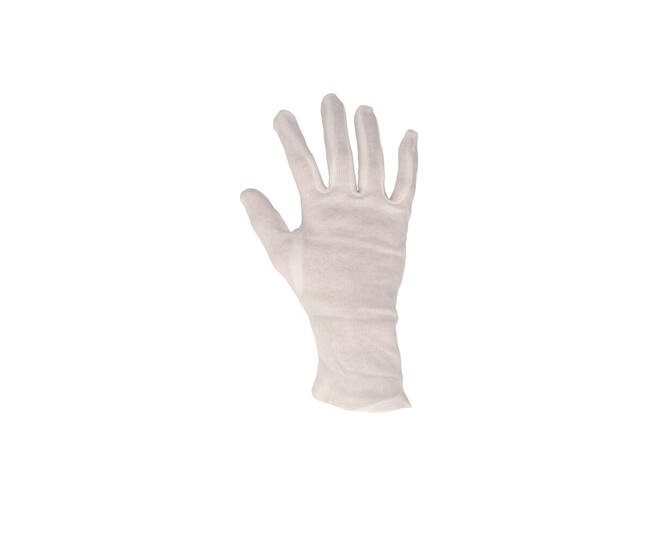 Handschoen katoen wit small (pak à 12st)