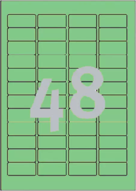 tiket Avery Zweck 45.7x21.2mm Groen 960 stuks