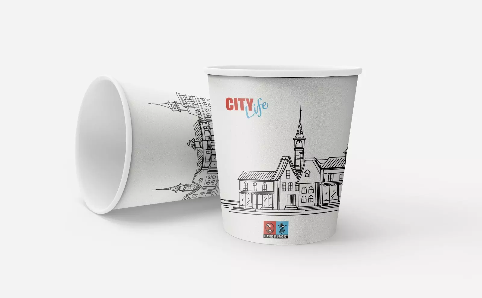 Koffiebeker City Life 450ml Karton