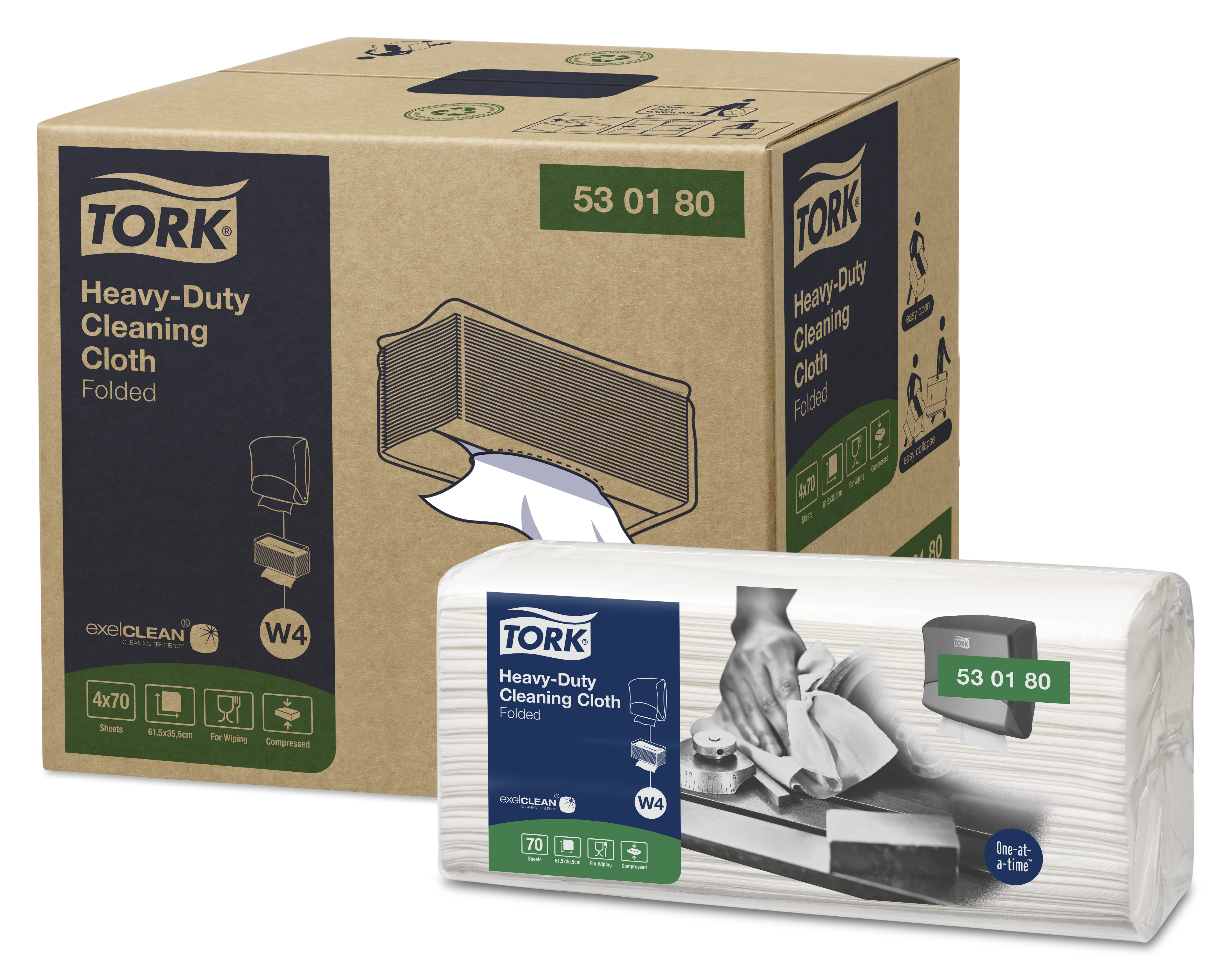 Werkdoek Tork Premium 530 folded Chef