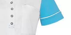 Zorgjas Carmen Wit/Blauw De Berkel Dames Borst