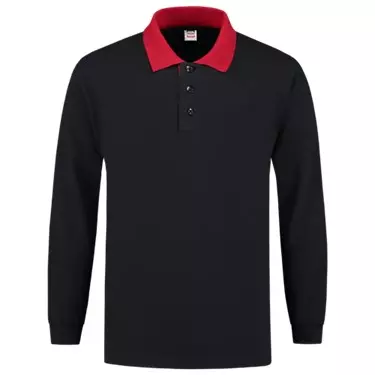 Polosweater marine/rood PSC-280