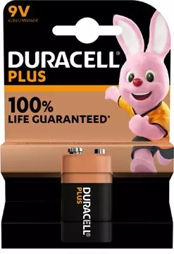 Duracell Plus 6lr61 Batterij 9V Alkaline 