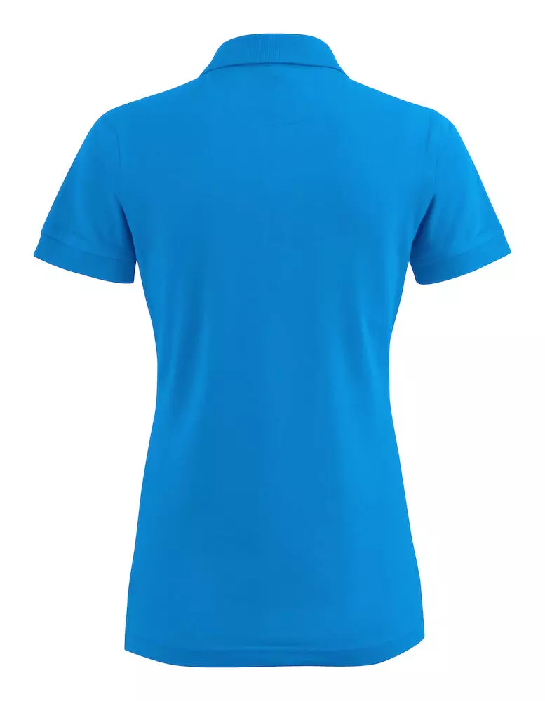 Polo oceaanblauw dames surf stretch