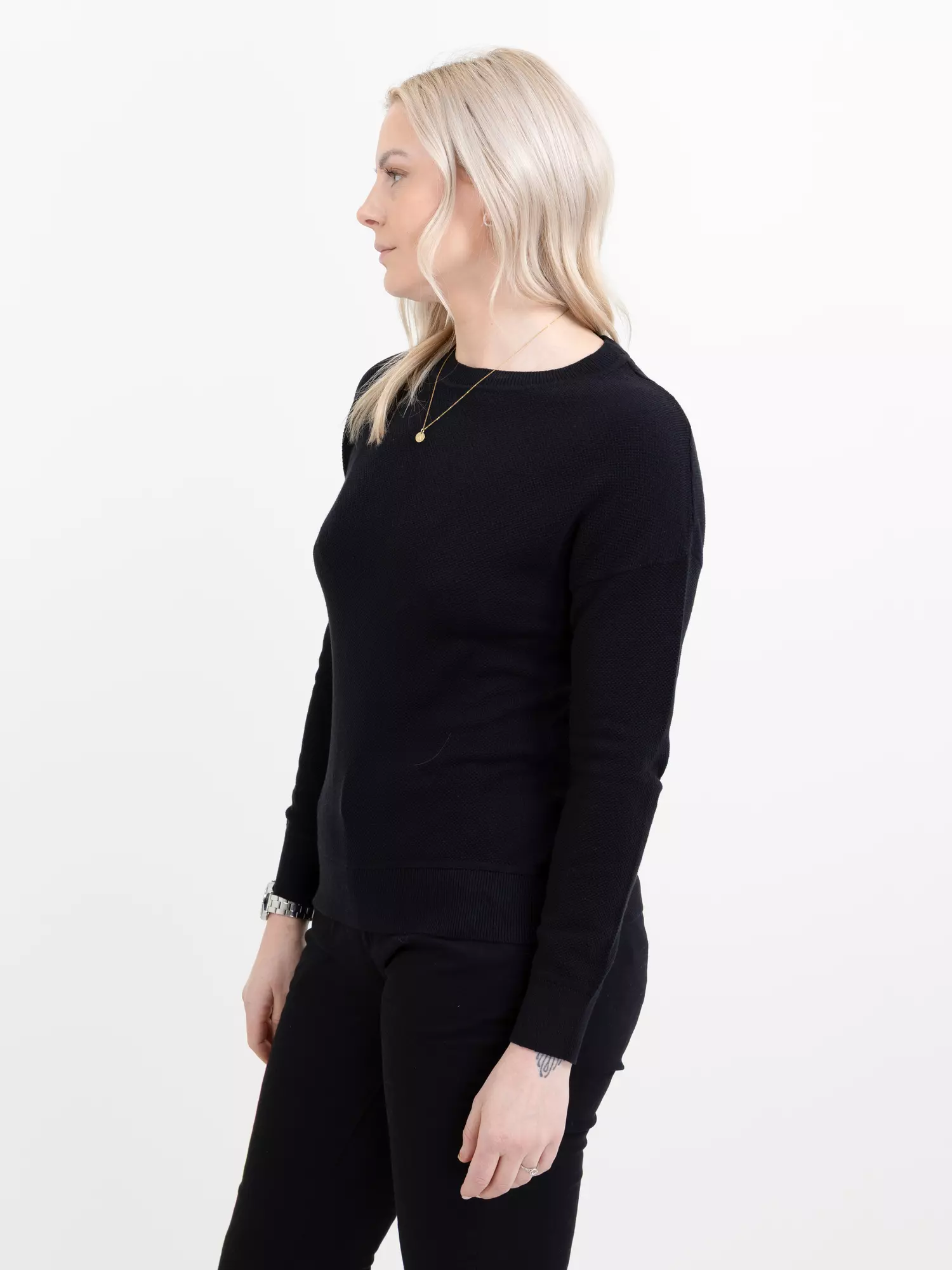 Sweater Ashland casual gebreid dames zwart