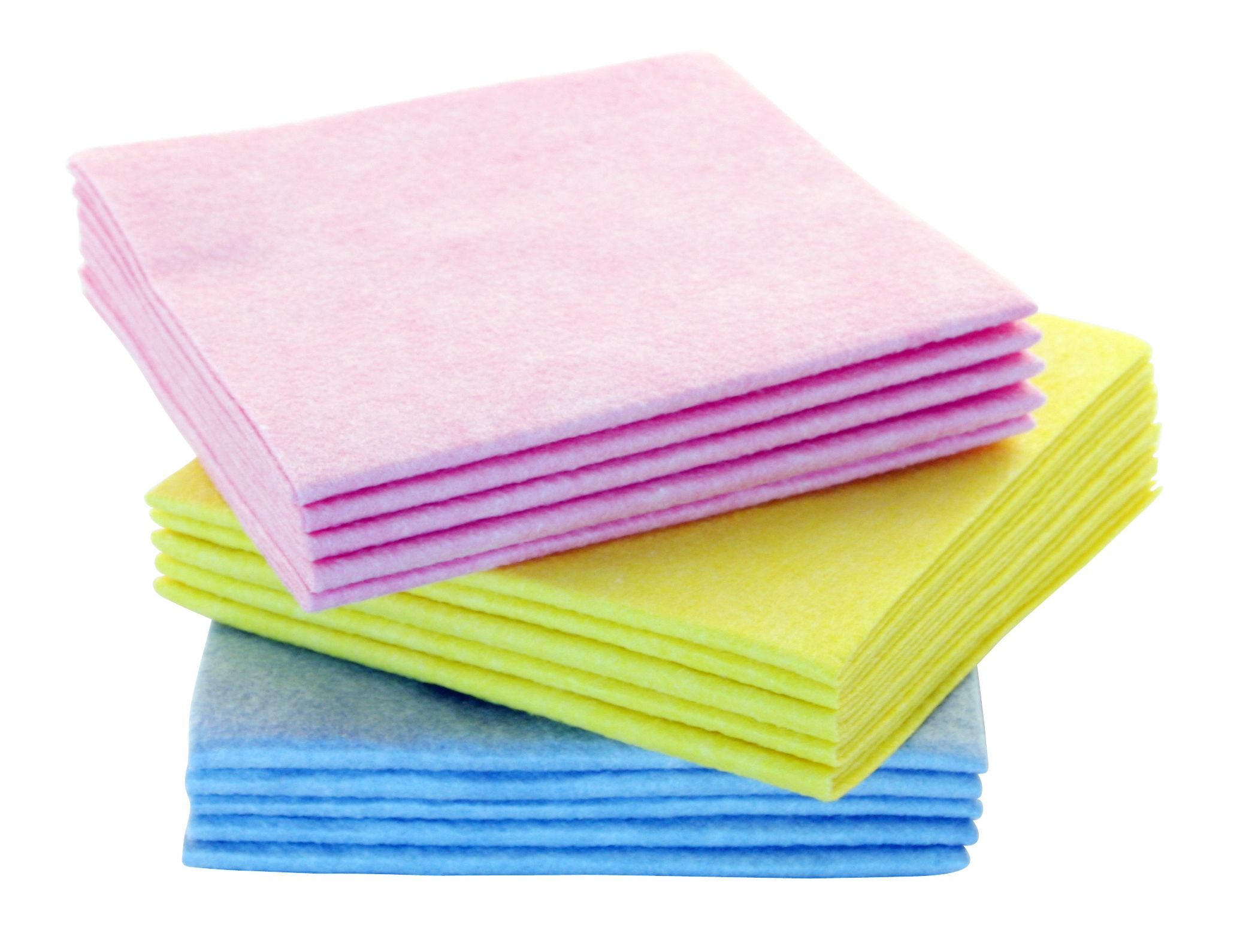 Vliesvaatdoek 38x40cm 125gr blauw (doos à 200st)