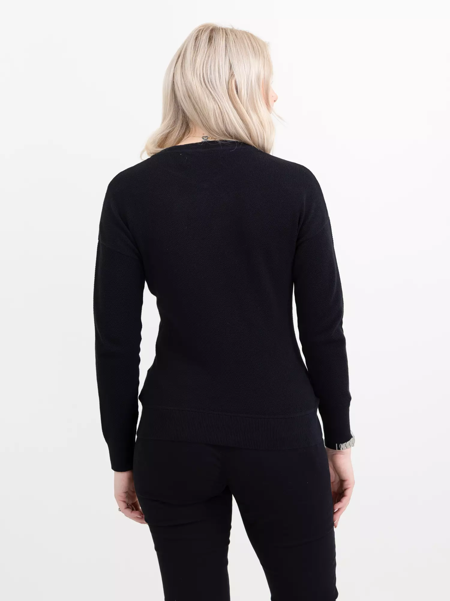 Sweater Ashland casual gebreid dames zwart