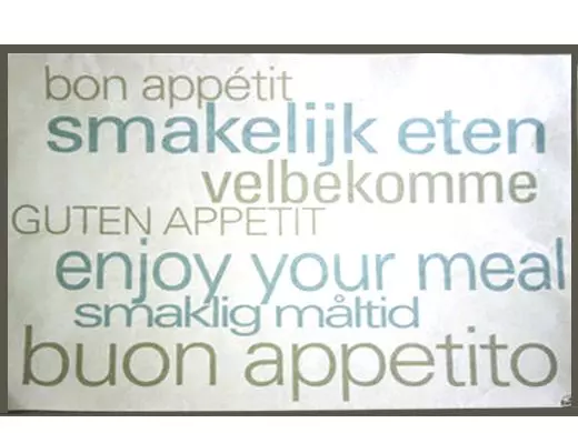 Placemat papier Bon Appétit 31x42cm