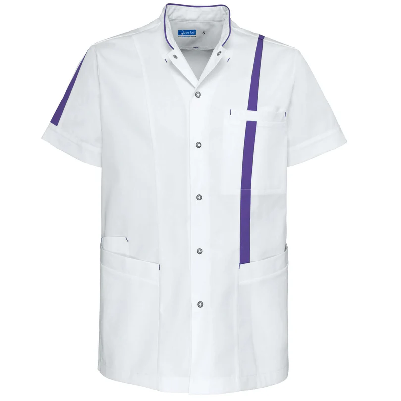 Zorgjas Lex Wit/Paars De Berkel Unisex Voorkant