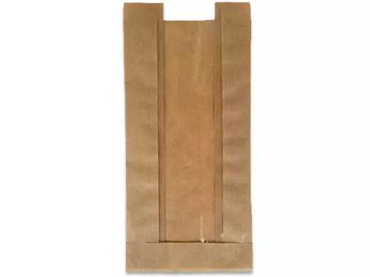 Stokbroodzak met venster ½-brood 11+5,5x32cm Kraft papier 1000 stuks