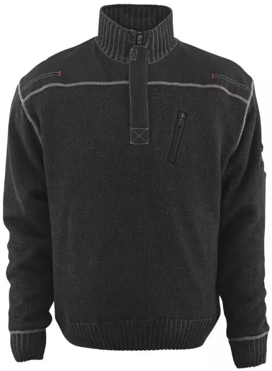 Pullover zwart Naxos Mascot