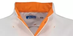 De Berkel zorgjas Livia voor dames in wit/oranje