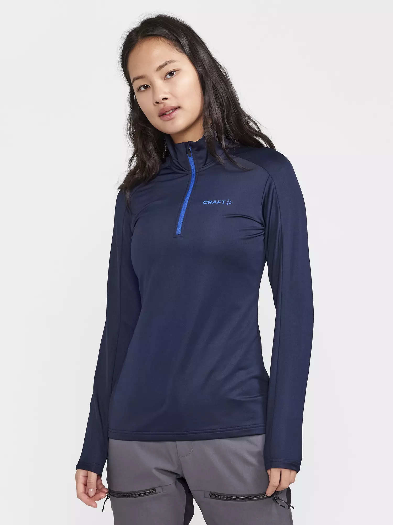 Shirt Lange Mouw Core Gain Midlayer DameBlaze dk blauw