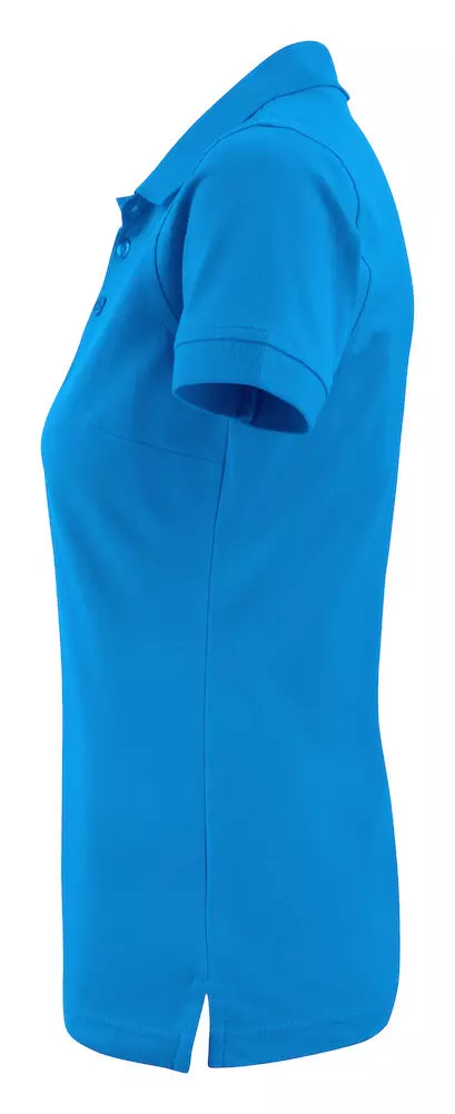 Polo oceaanblauw dames surf stretch