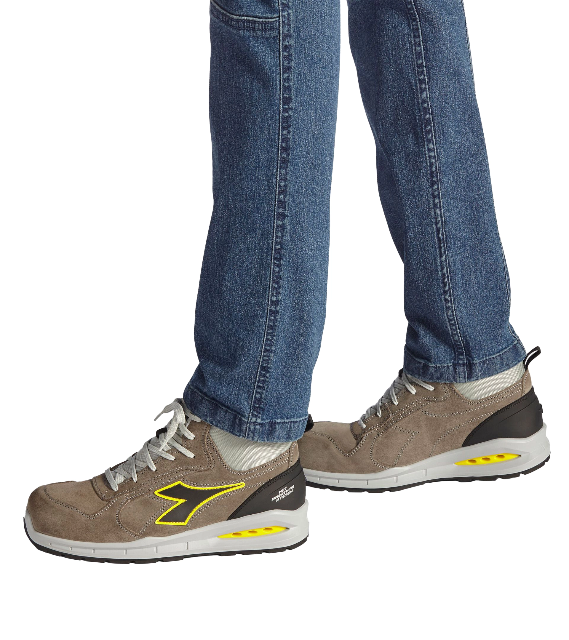 Diadora Run Net Airbox Mid S3 veiligheidsschoen Grijs/Zwart