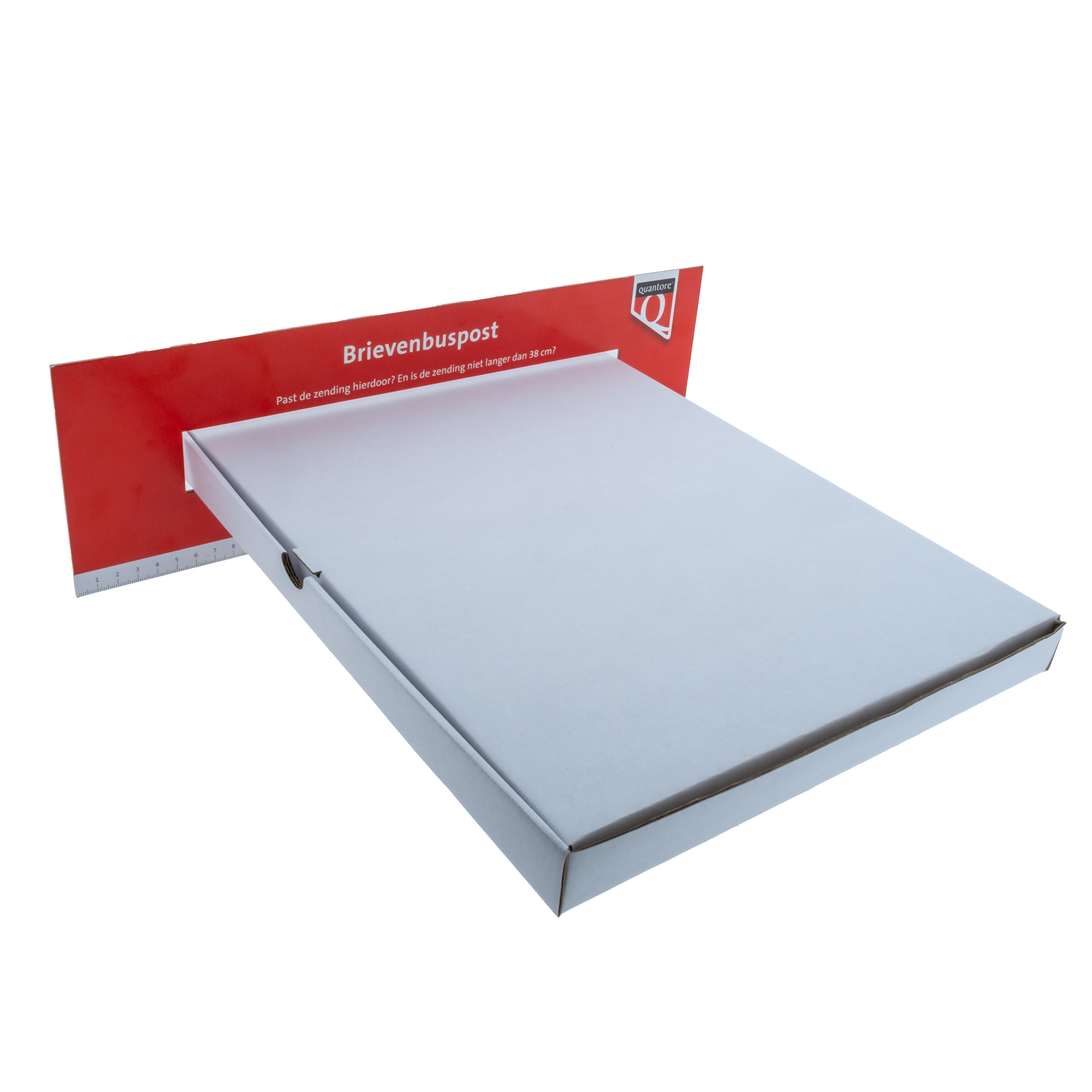 Brievenbusdoos A4+ Wit Enkelgolf 35x25x2,5cm