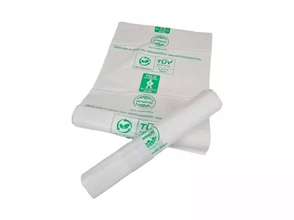 Afvalzak HDPE 58x100cm T23 17mu Groen