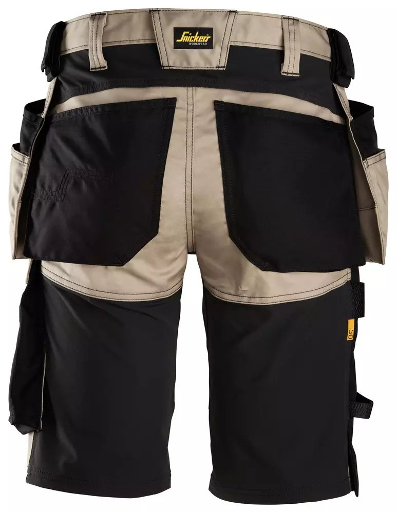 Snickers Korte Werkbroek 6141 Met Holterzakken Kaki/Zwart 