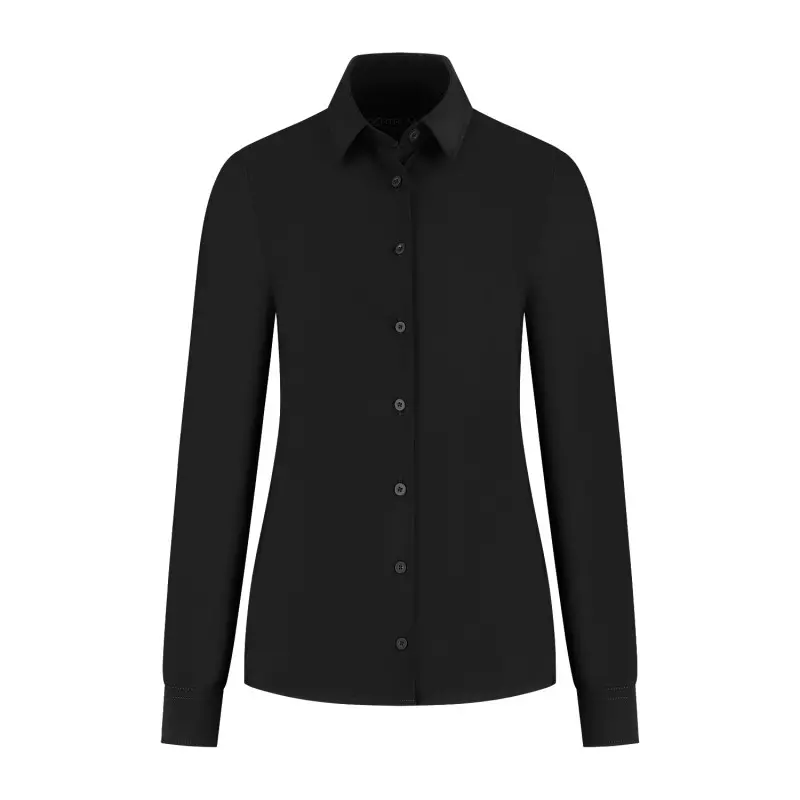 Travelstof Blouse Dames X3364 Zwart Xirtrum