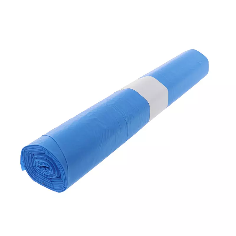 Afvalzak HDPE 70x110cm T30 22mu Blauw