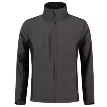 Softshell Jas TJ2000 Donkergrijs/Zwart 