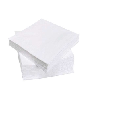 Papieren Servetten Wit 1-laags 33x33cm