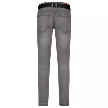 Werkspijkerbroek Heren Stretch Denimgrijs