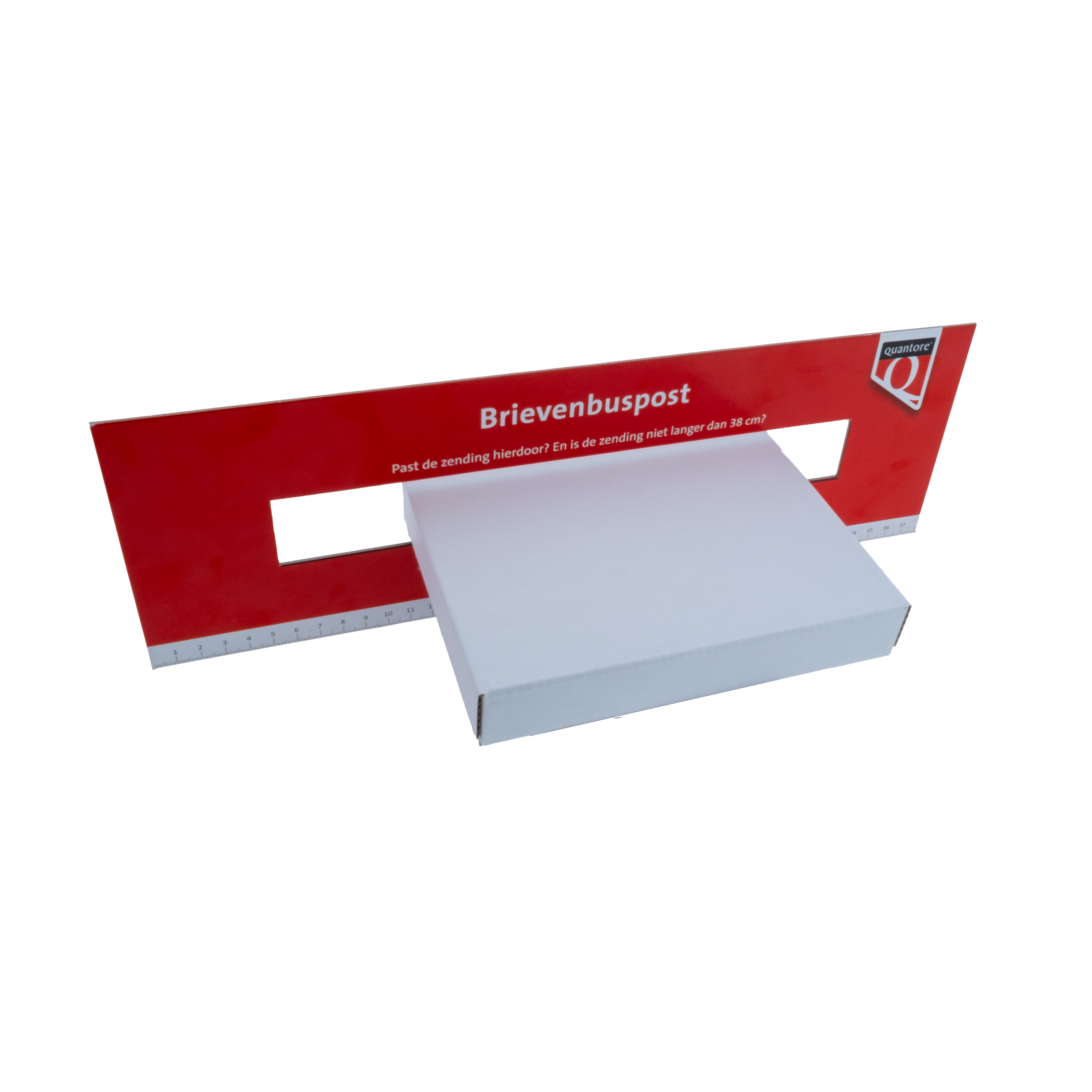 Brievenbusdoos A6 Wit Enkelgolf 16,5x12x2,5 cm