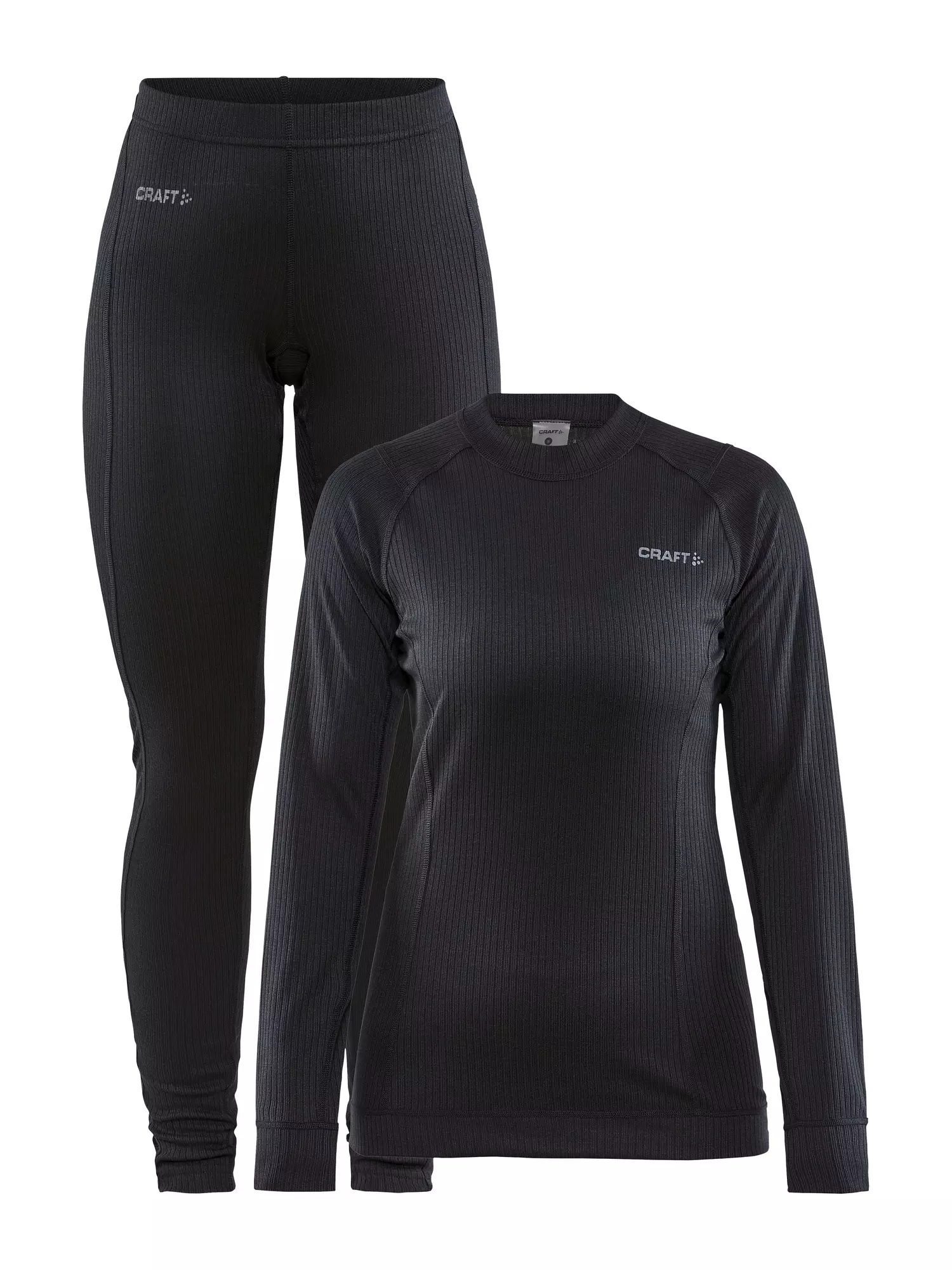 Thermokleding set Craft zwart dames CoreDry Baselayer broek+shirt lange mouw