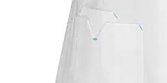 Zorgjas Jill Wit/Azuurblauw De Berkel Dames Zakken