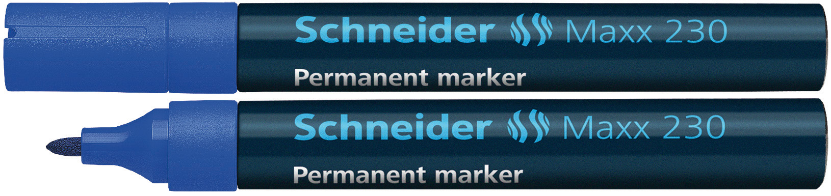 Viltstift Schneider 230 rond 1-3mm blauw(doos à 10st)