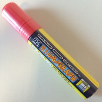 Krijtstift fluor dik 8-16mm rood